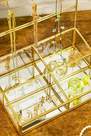 Urban Outfitters - Gold Mirror Tray Jewellery Stand