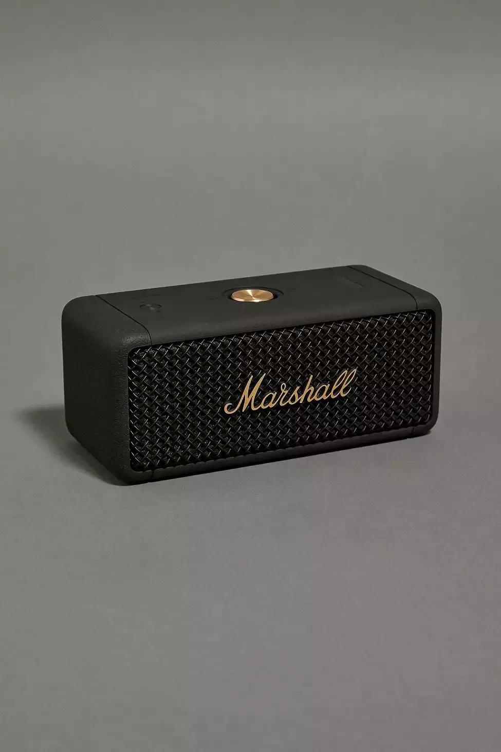 BLK Marshall Black & Brass Emberton Portable Bluetooth Speaker, , large image number 1