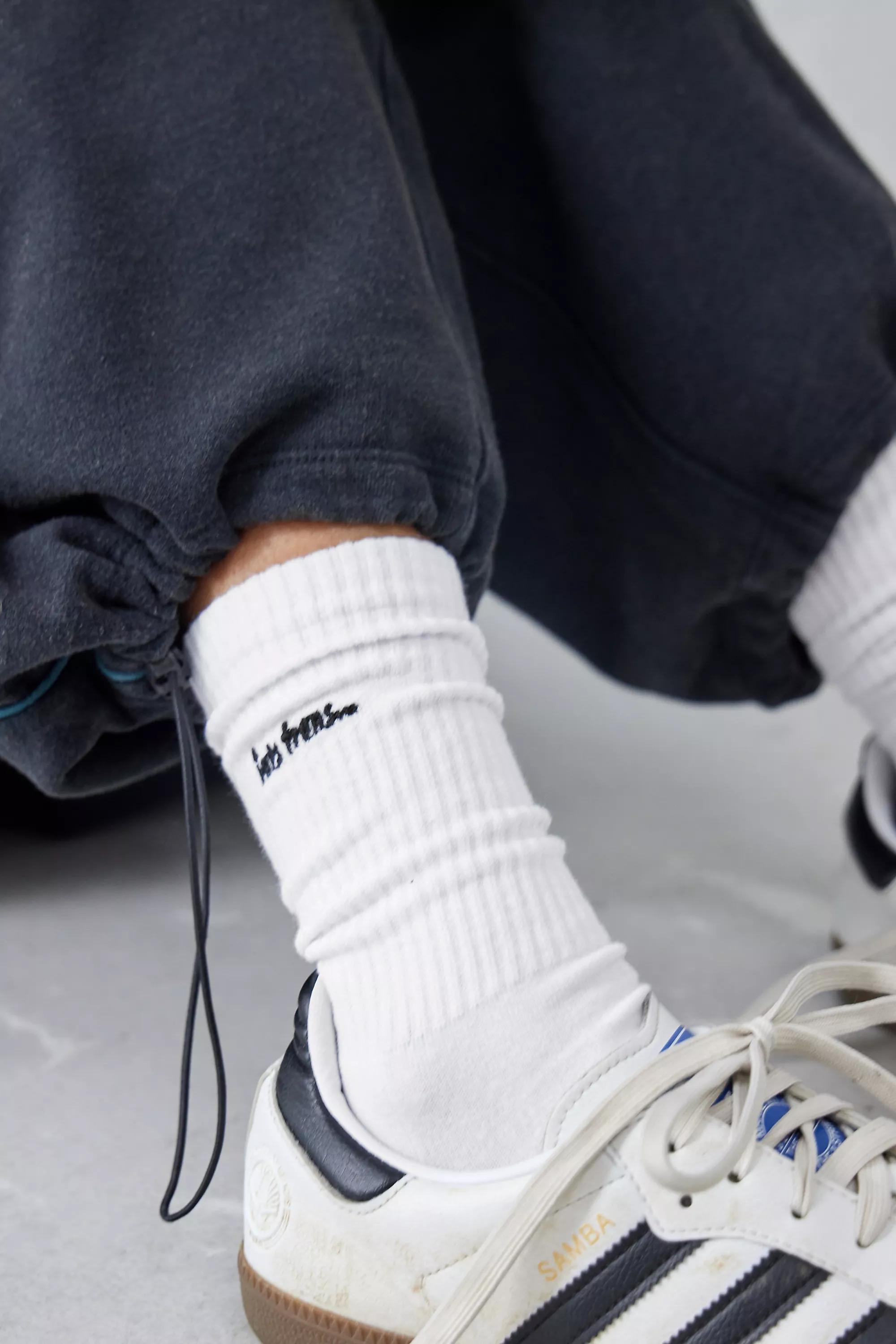 White Iets Frans... Ivory Crew Socks, WHT, large image number 1