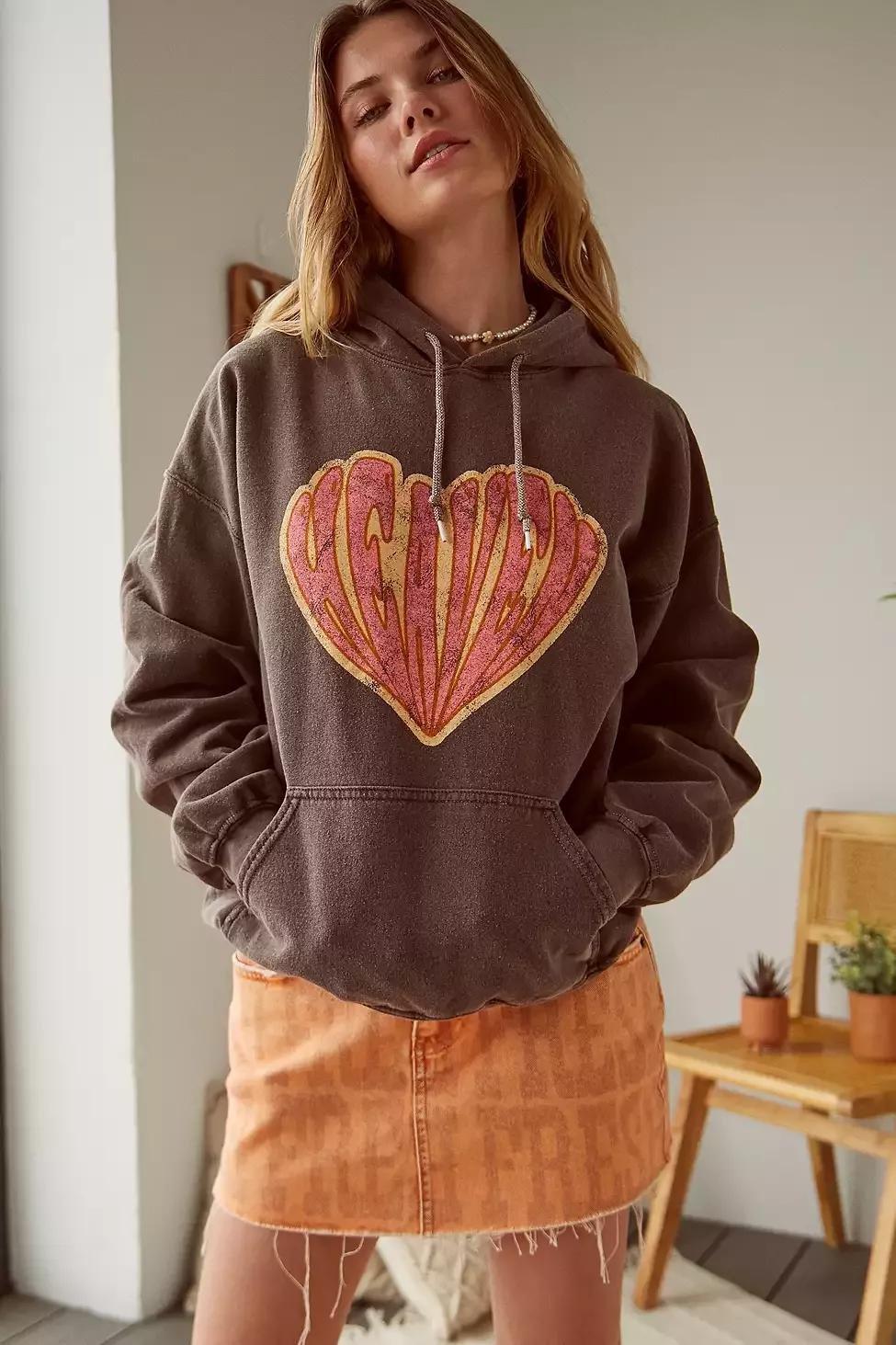 Urban Outfitters Chocolate UO Heaven Graphic Hoodie Azadea UAE