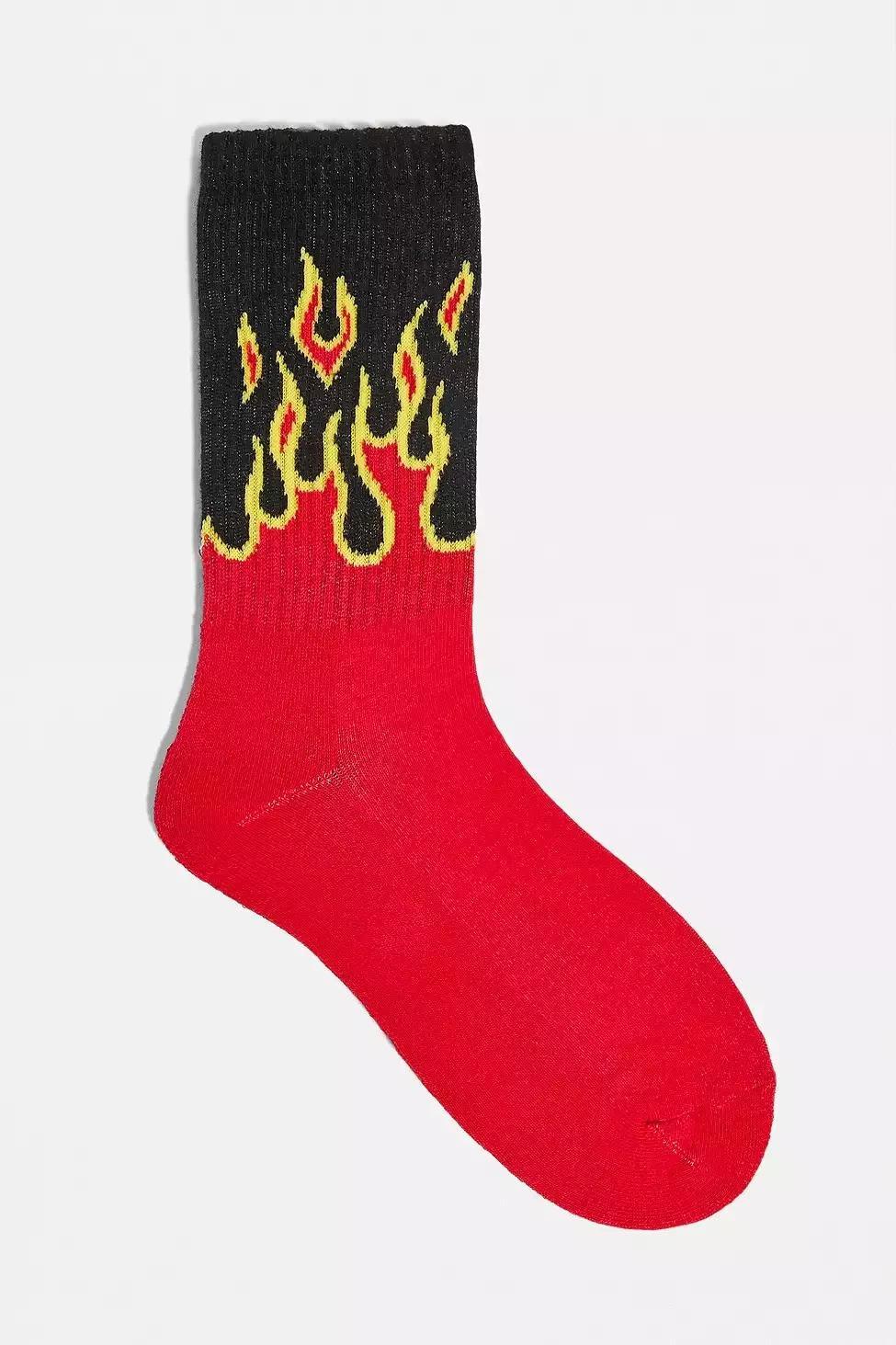 Assorted UO Red Flame Socks, , large image number 0
