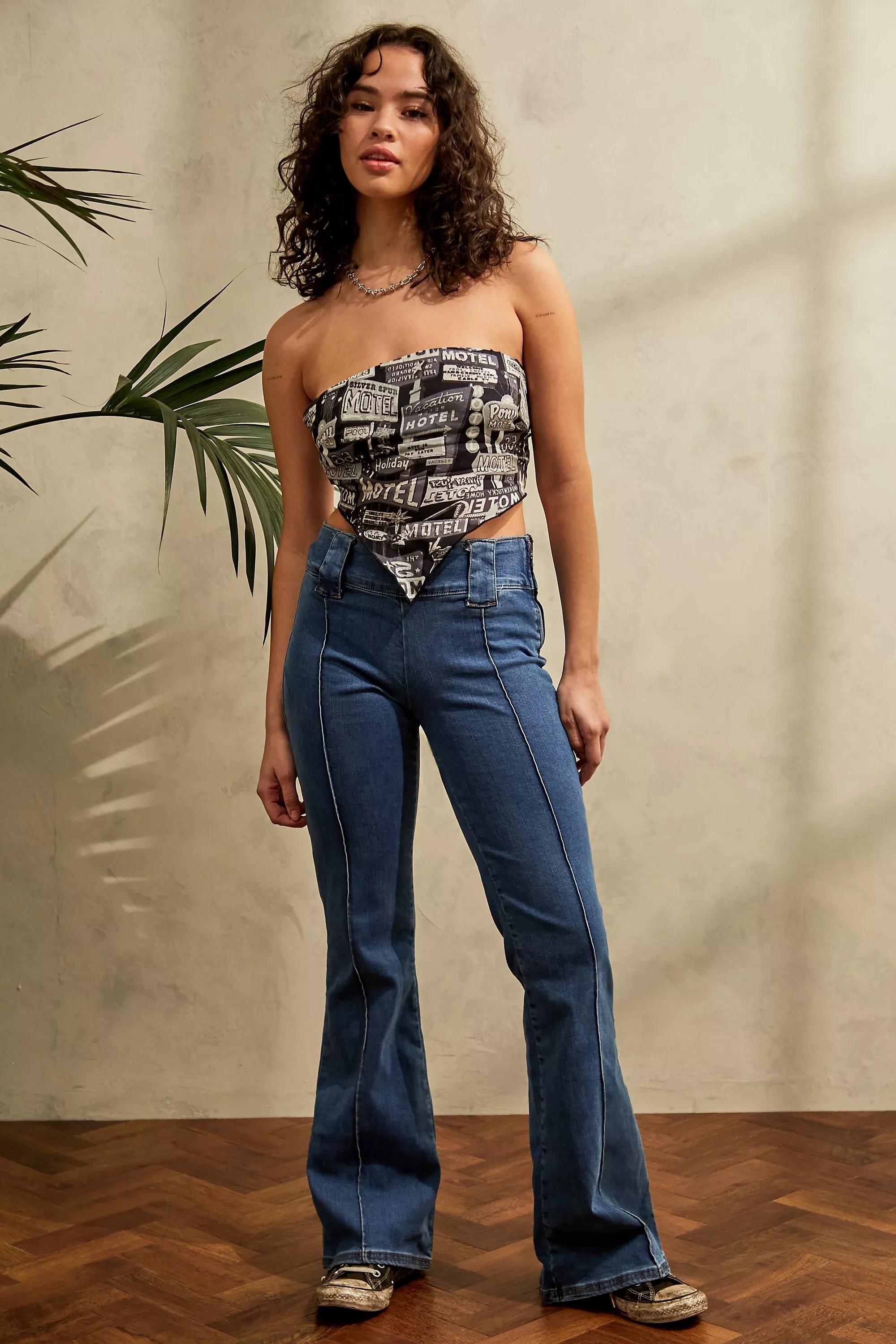 Vintage Blue BDG Missy Low-Rise Flare Jeans, Women, , large image number 1