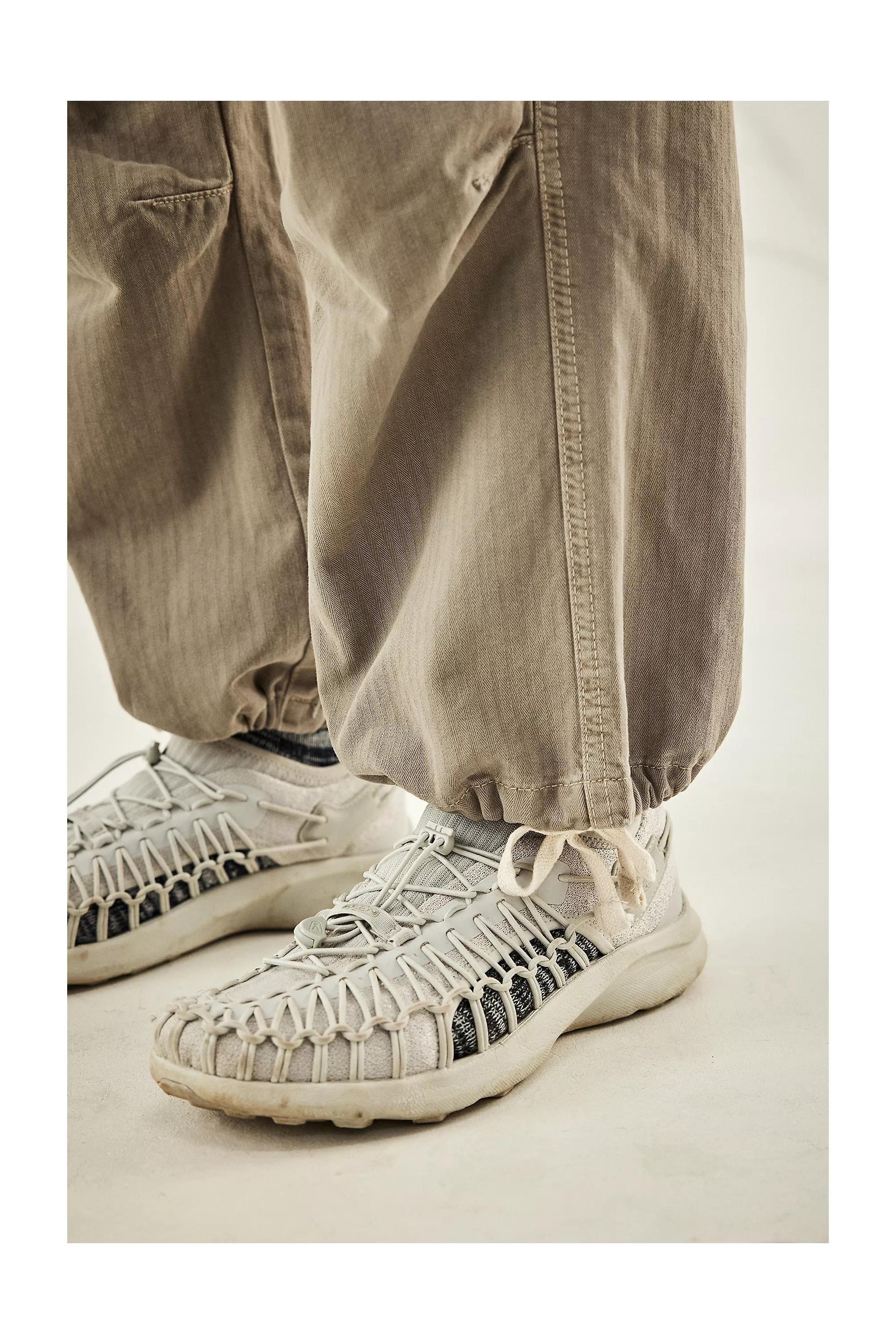 Ivory Bdg Taupe Herringbone Cargo Trousers, , large image number 3