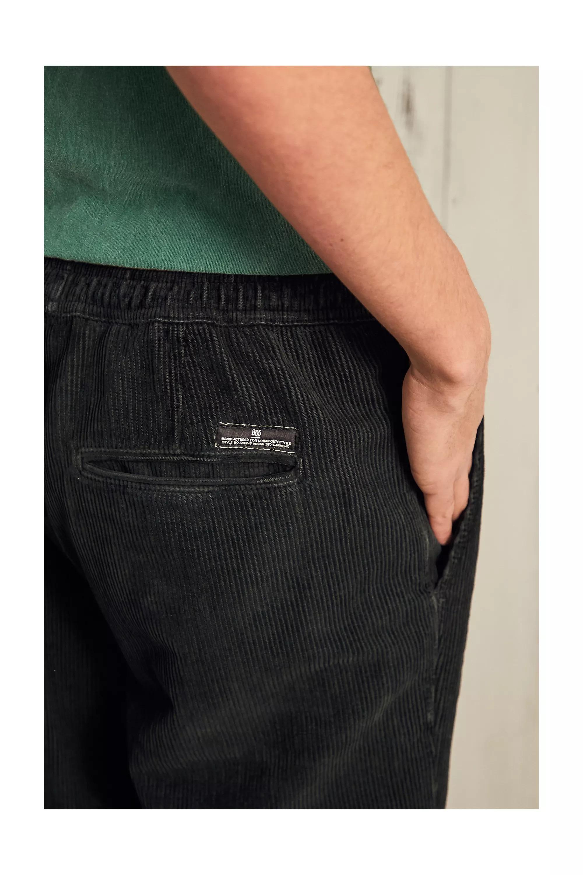 Black Bdg Washed Corduroy Pj Pants, , large image number 3