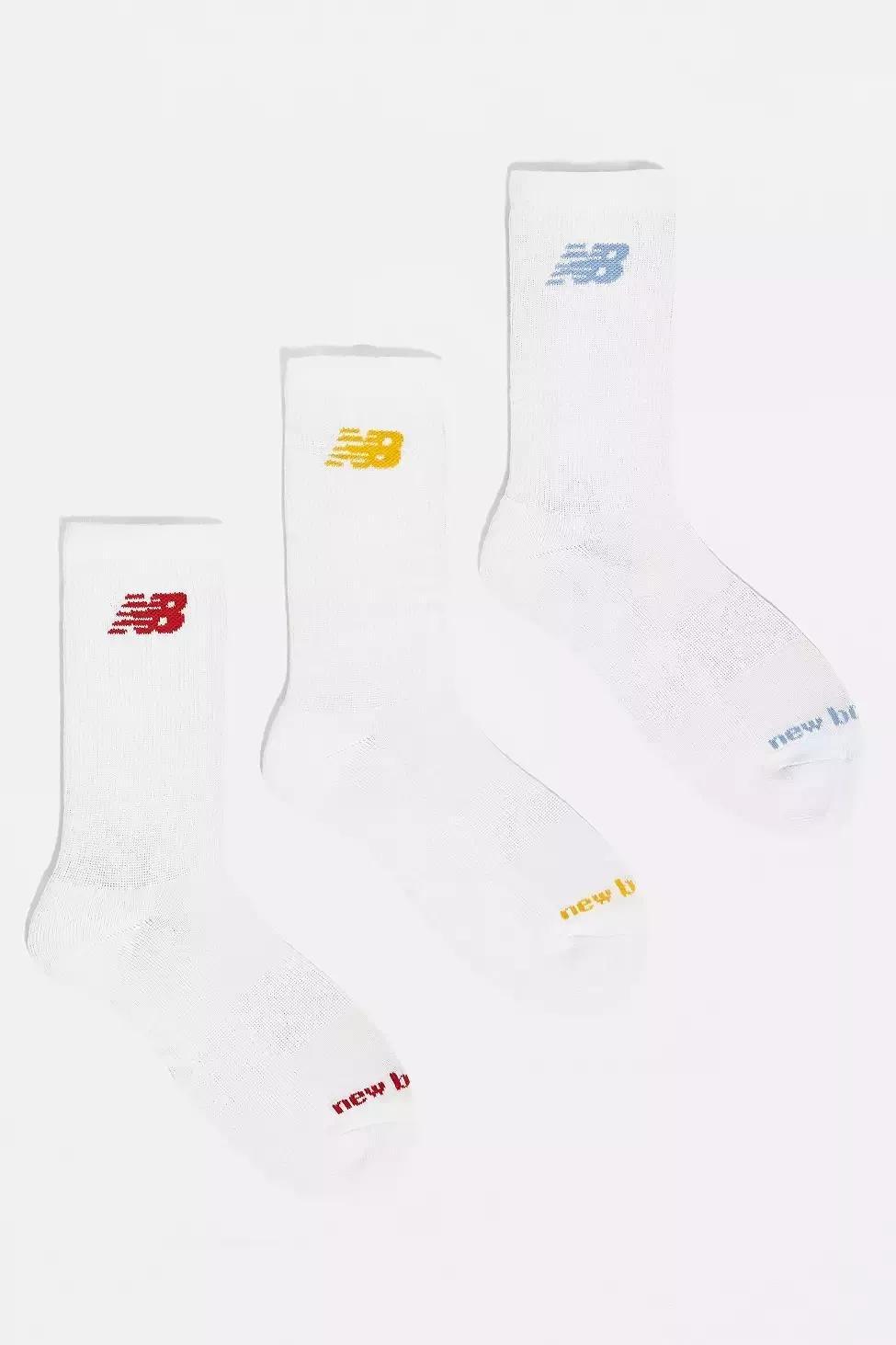 White New Balance Socks 3-Pack, , large image number 1