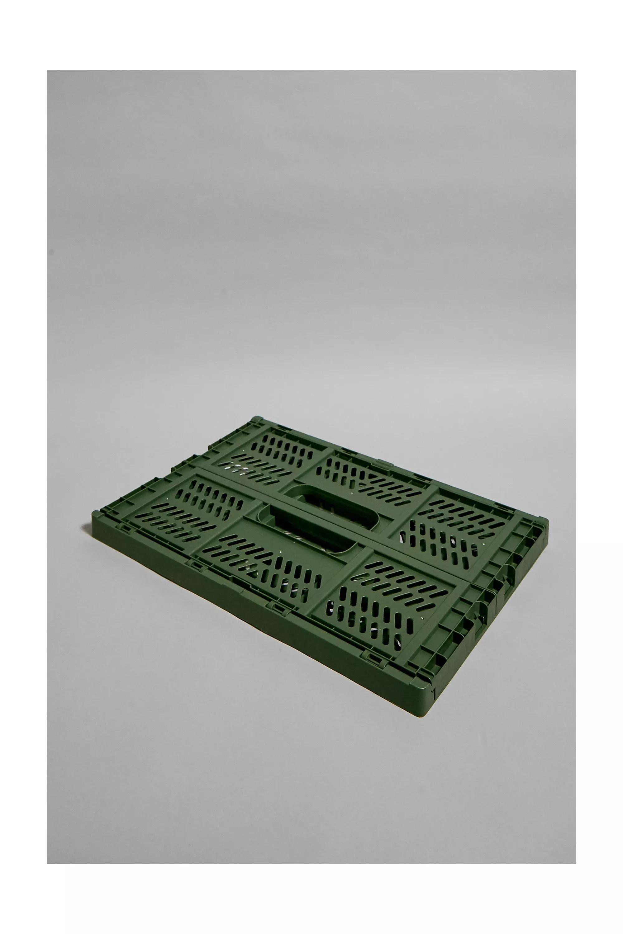 Green Felix Large Folding Storage Crate, , large image number 4