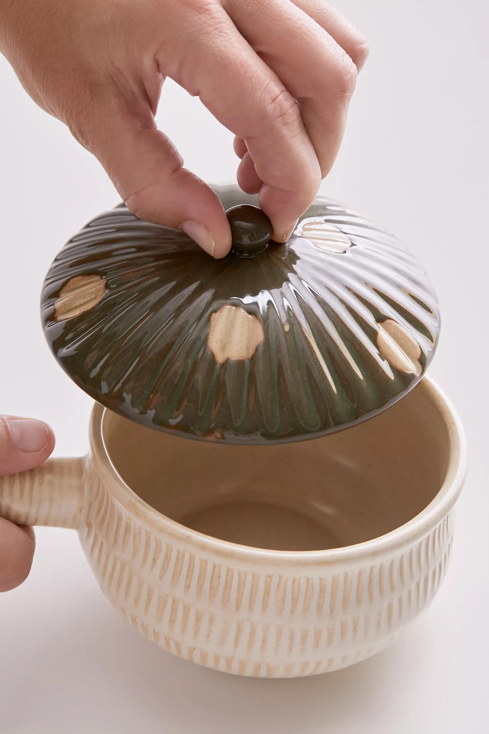 Mushroom Lidded Soup Bowl