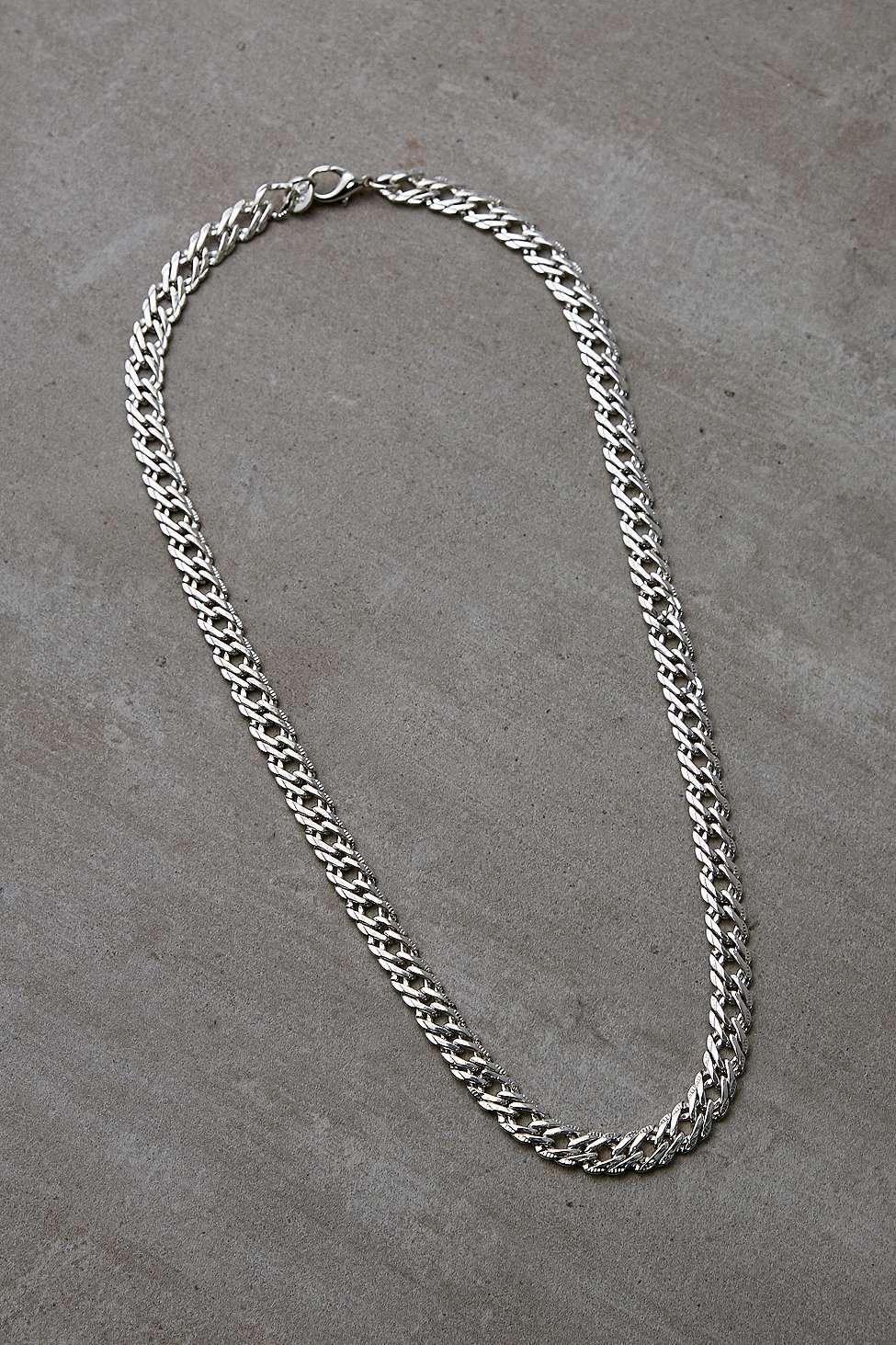 Silver Chunky Flat Chain Bracelet, , large image number 0