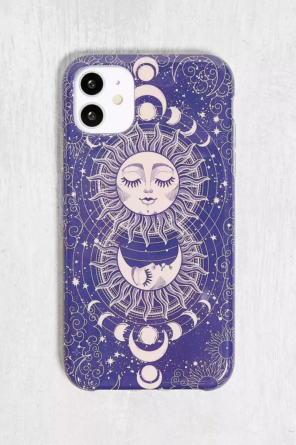 Navy Sun And Moon iPhone 11 Phone Case, , large image number 0