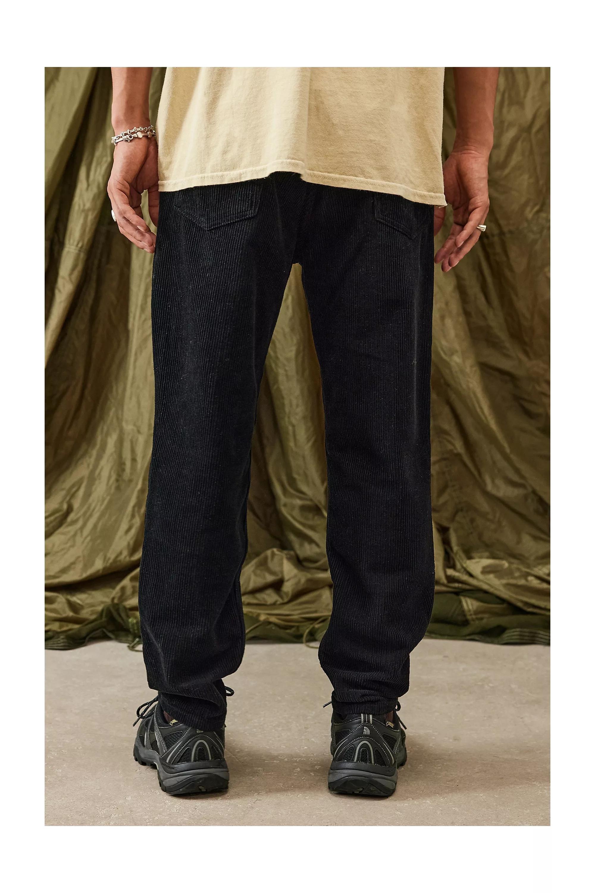 Black Bdg Corduroy Dad Jeans, , large image number 2