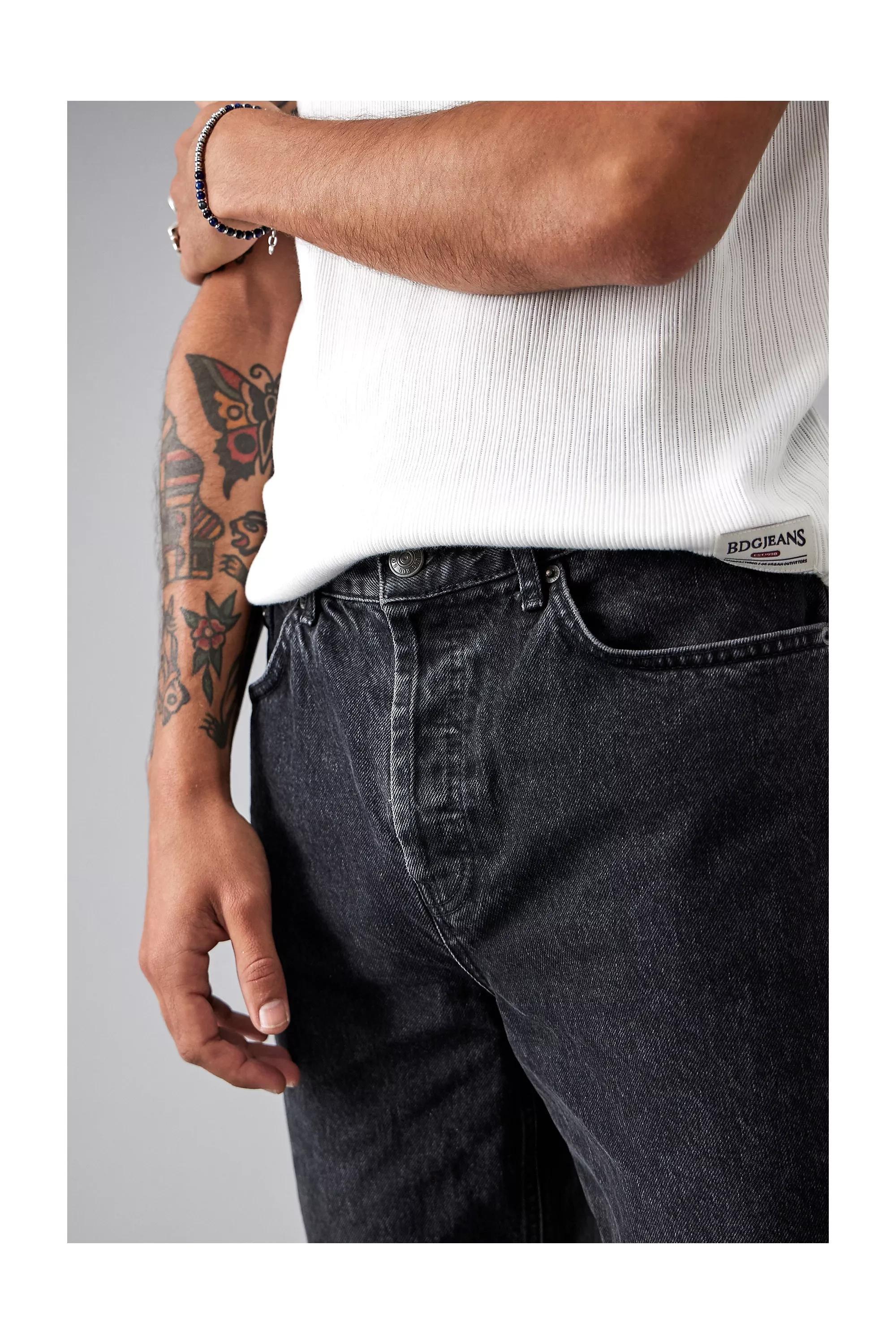 Black Bdg Washed Recycled Dad Jeans, , large image number 9