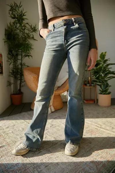 Blue Light Bdg Distressed Flare Cowb, VINTAGE DENIM LIGHT, large image number 2