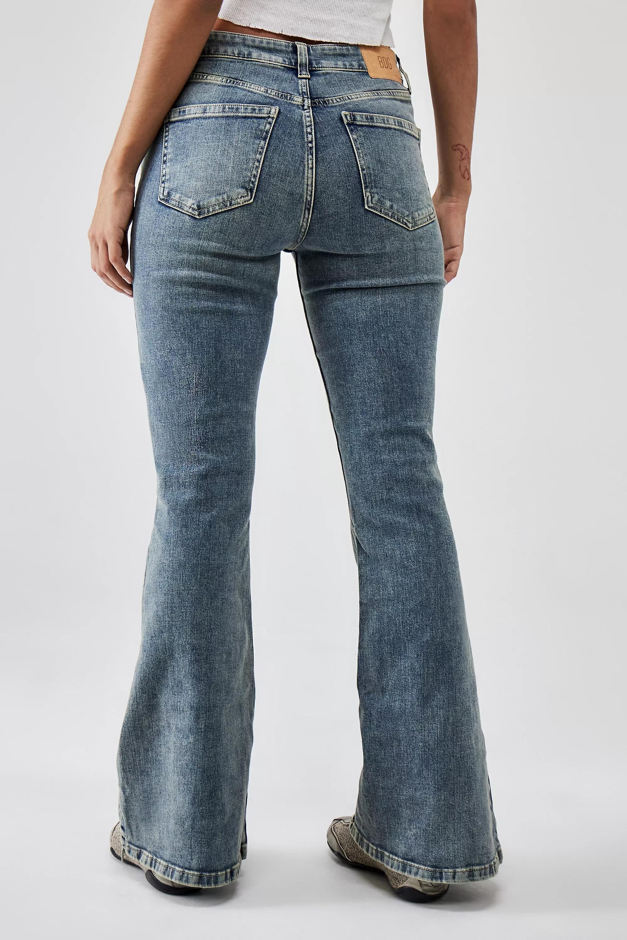 Urban Outfitters - Blue Light Bdg Distressed Flare Cowb