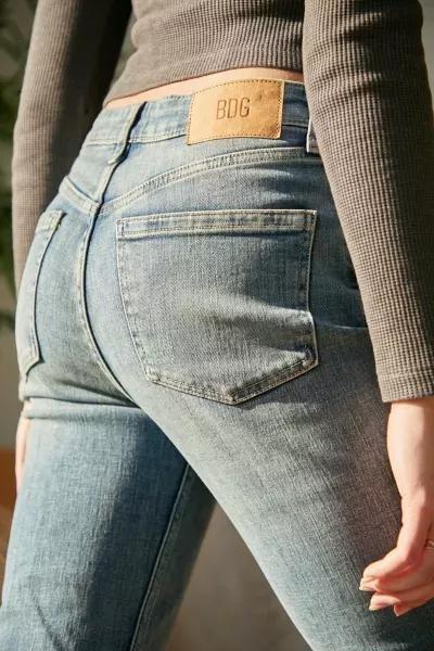 Blue Light Bdg Distressed Flare Cowb, VINTAGE DENIM LIGHT, large image number 6