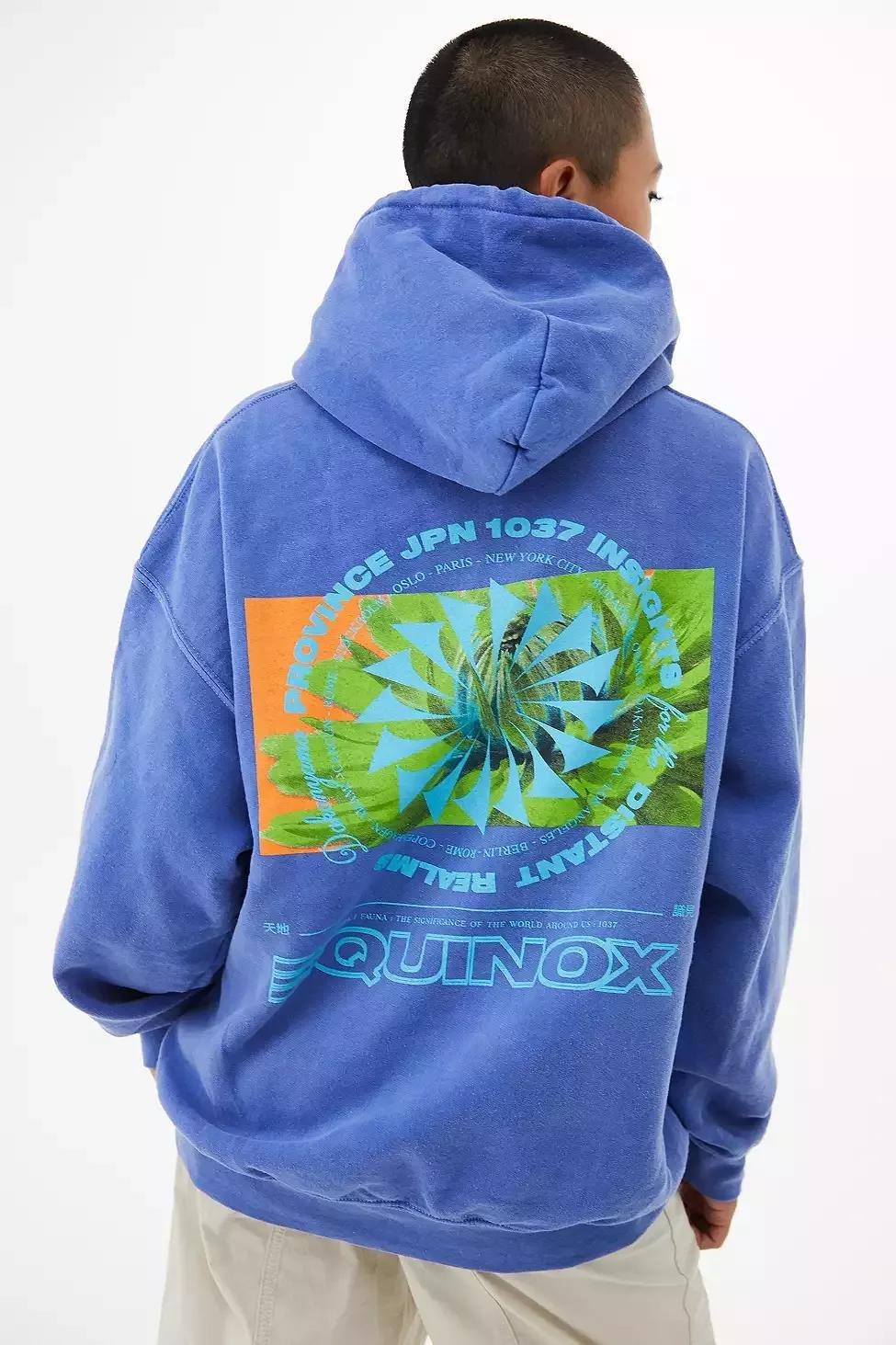 Blue UO Equinox Hoodie, , large image number 0