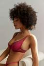 Urban Outfitters - Light Red Out From Under Coquette Lace Mesh Bra