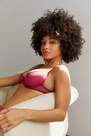Urban Outfitters - Light Red Out From Under Coquette Lace Mesh Bra