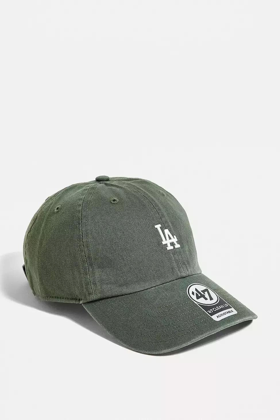 Khaki '47 Brand Los Angeles Dodgers Baseball Cap, , large image number 1