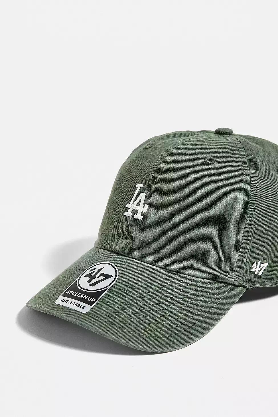 Khaki '47 Brand Los Angeles Dodgers Baseball Cap, , large image number 2