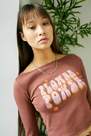 Urban Outfitters - Chocolate UO Flower Power Long Sleeved Baby T-Shirt