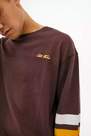 Urban Outfitters - Brown Iet Frans Brown Panel Long Sleeve T-Shirt