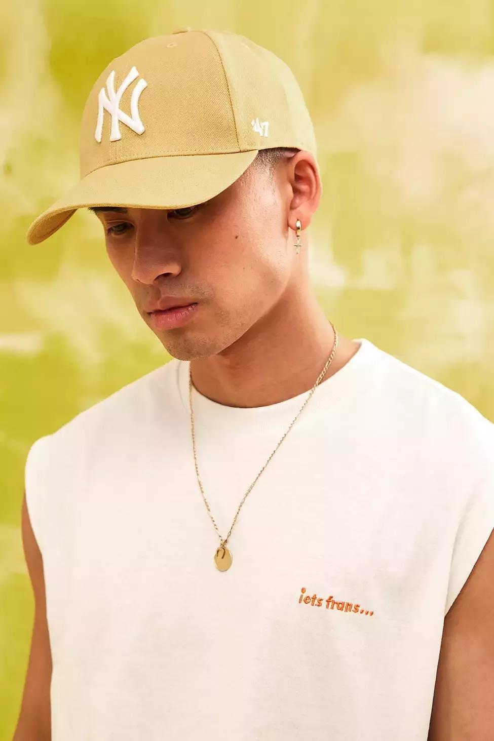 Yellow '47 Brand NY Yankees Snapback Cap, , large image number 0