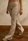 Urban Outfitters - CREME UO Ecru Cargo Bengaline Flare Pants