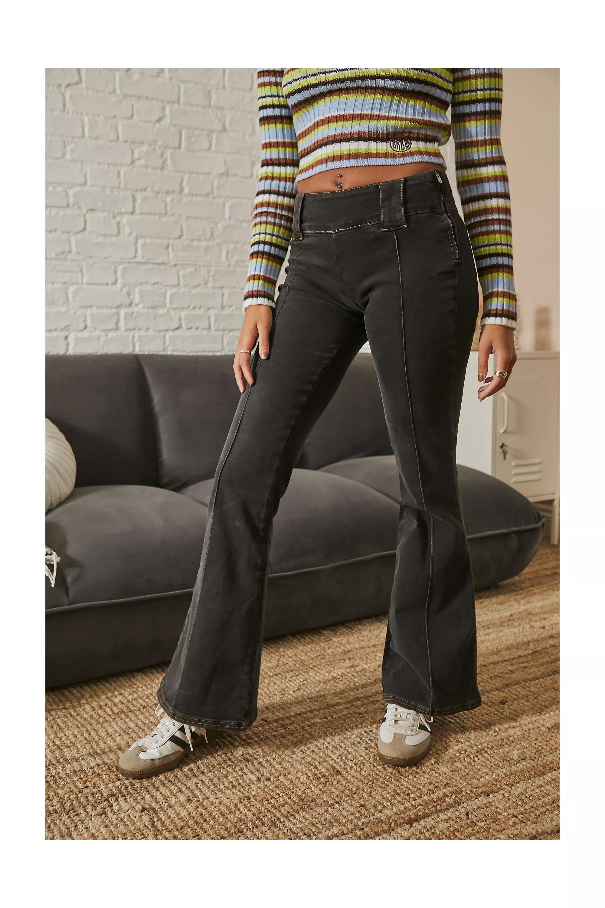 Black Denim Trousers, BLK, large image number 0