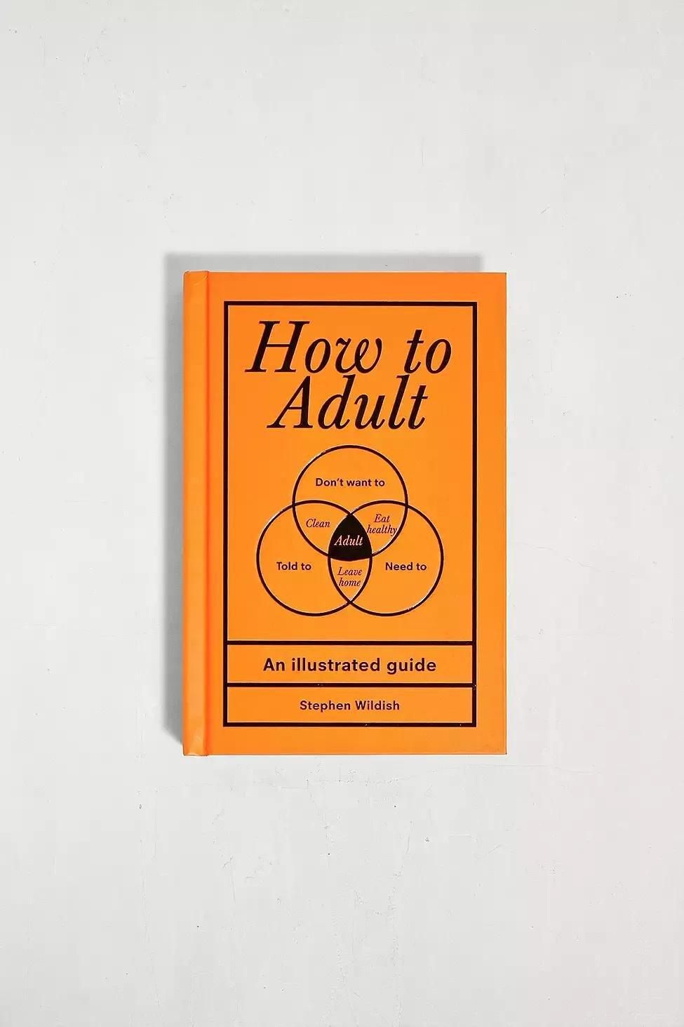 Orange How To Adult By Stephen Wildish Book, , large image number 0