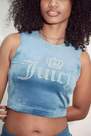 Urban Outfitters - Blue Juicy Couture UO Exclusive Blue Crown Logo Tank Top