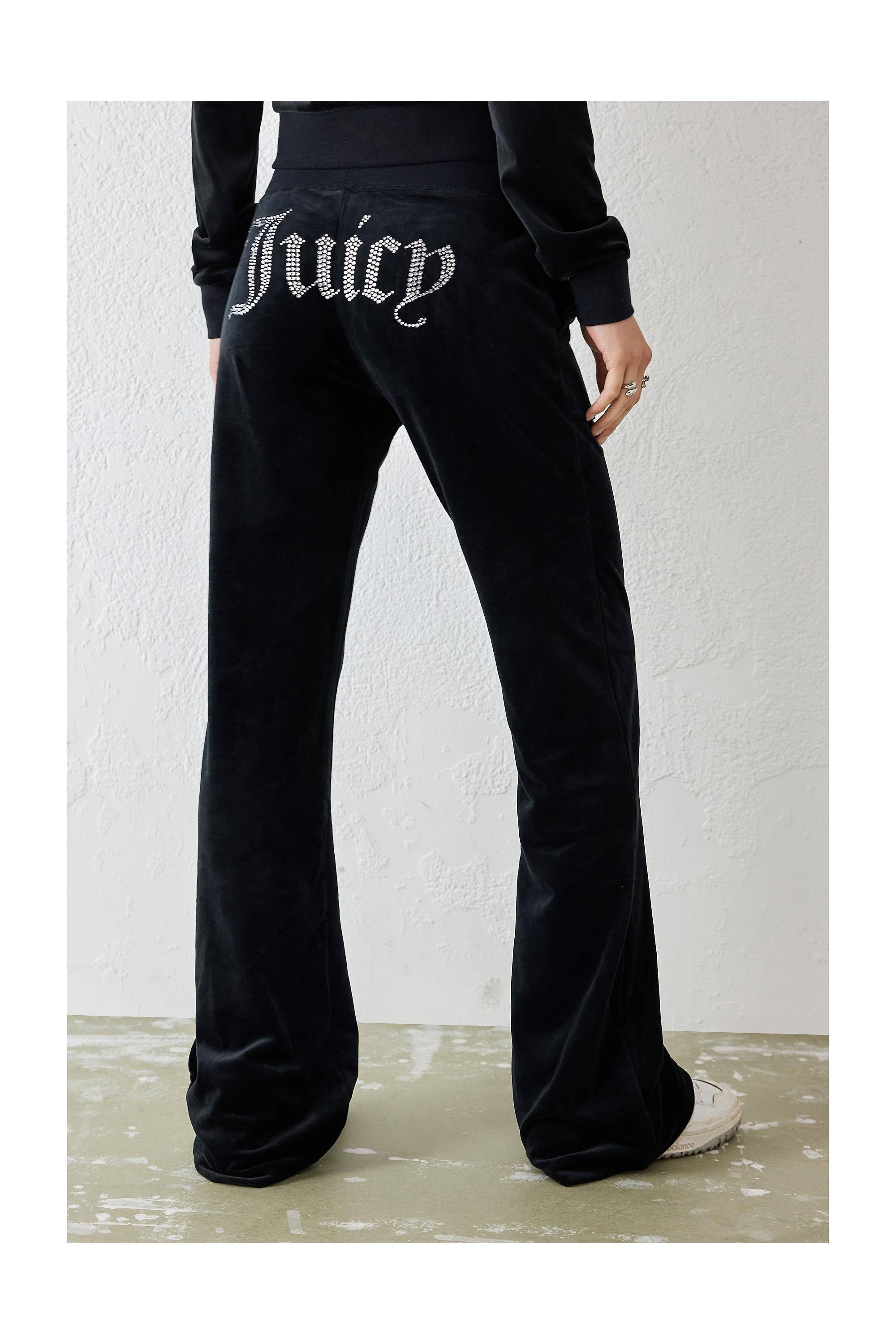 Black Juicy Couture Uo Low Rise Flared Track Pants, , medium