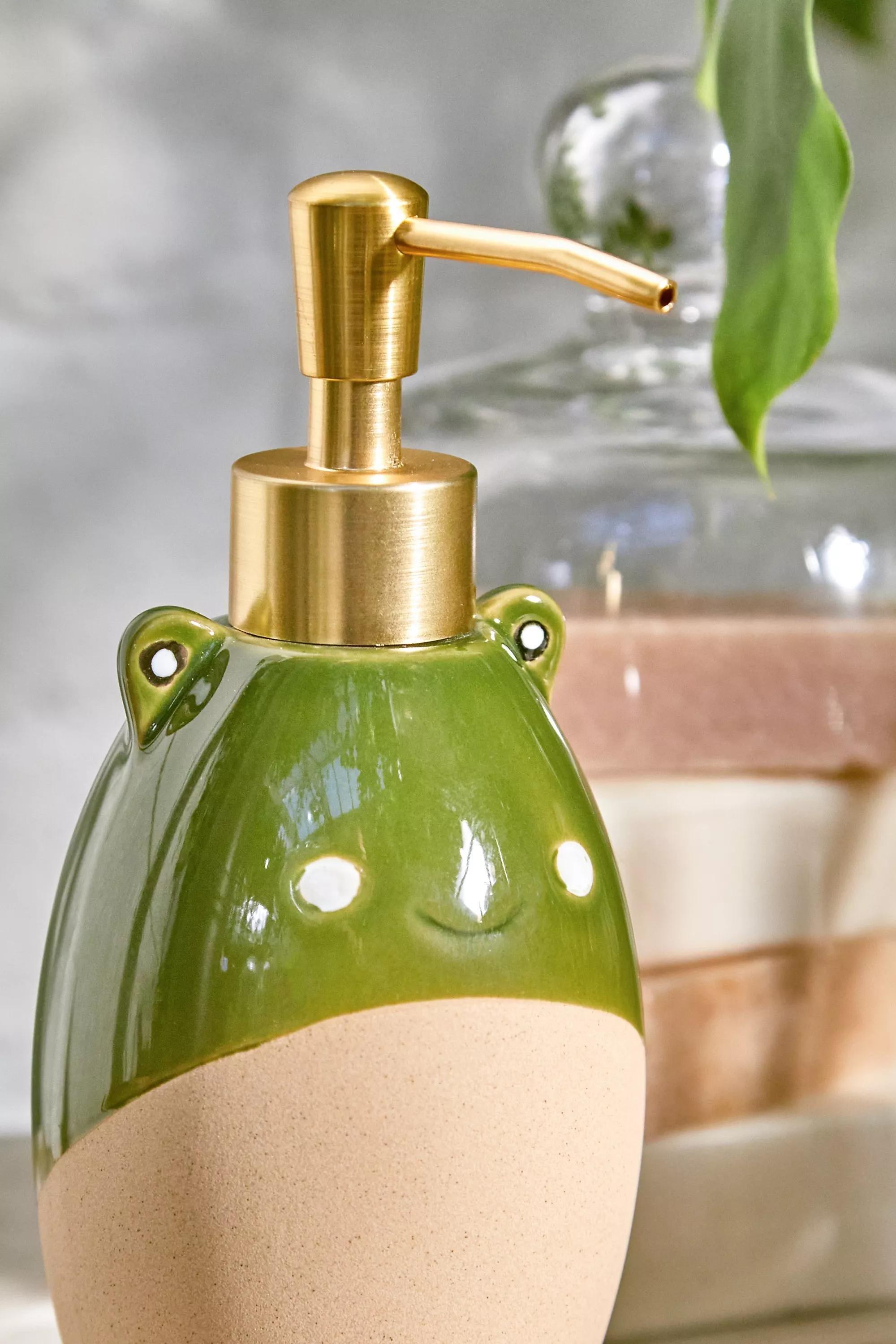 Green Bath Froggie Soap Disp, GRN, large image number 2