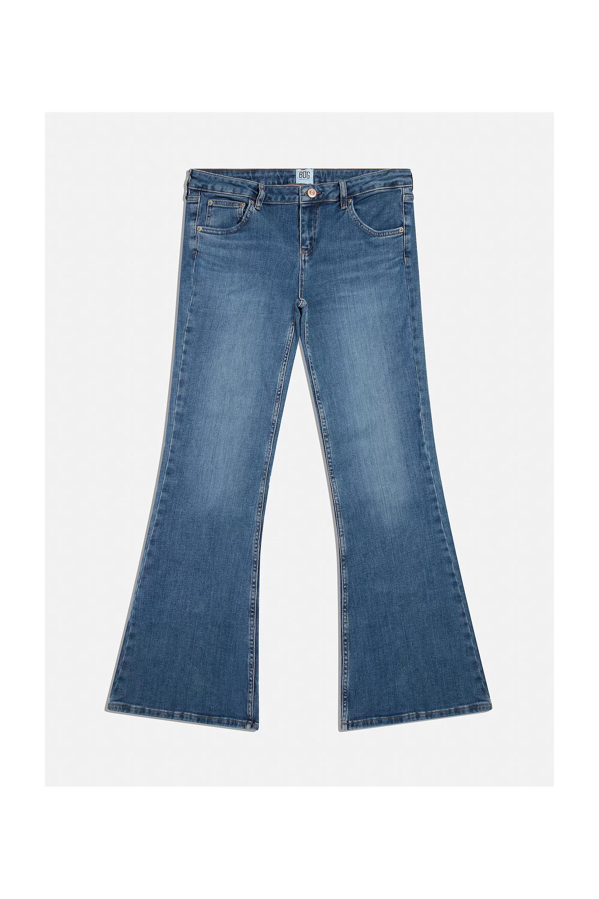 Blue Bdg Wash 90S Low-Rise Flare Jeans, , large image number 8