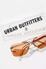 Urban Outfitters - Brown UO Y2K Shield Sunglasses