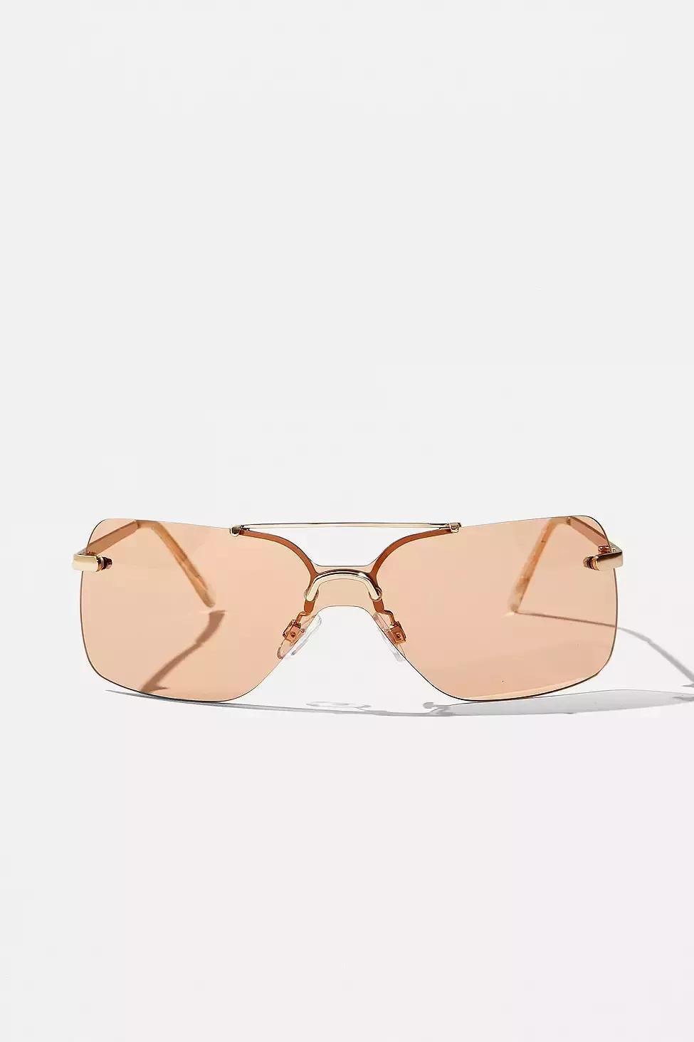 BRN UO Y2K Shield Sunglasses, , large image number 4
