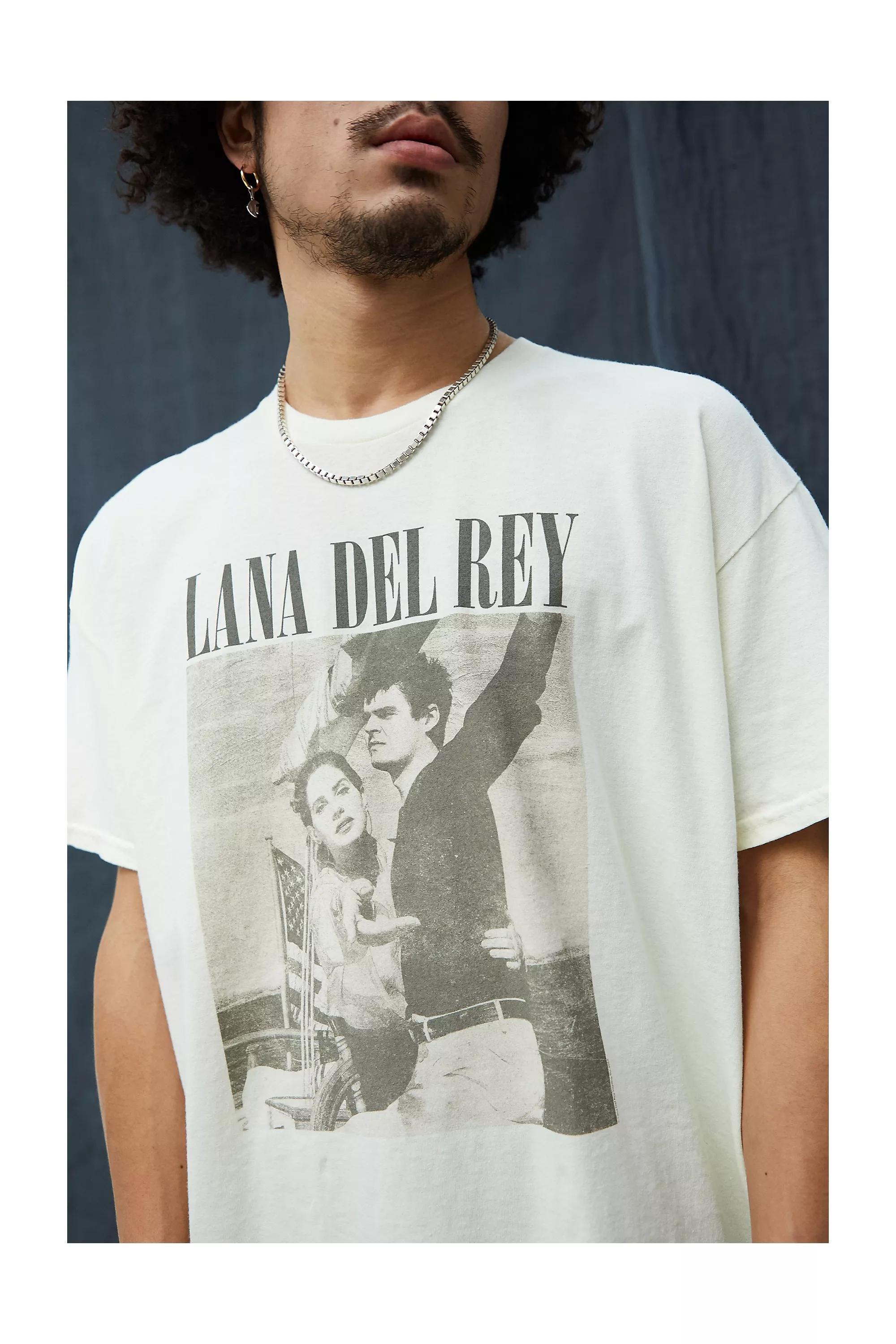 Urban Outfitters - Cream Ecru Lana Del Rey T-Shirt