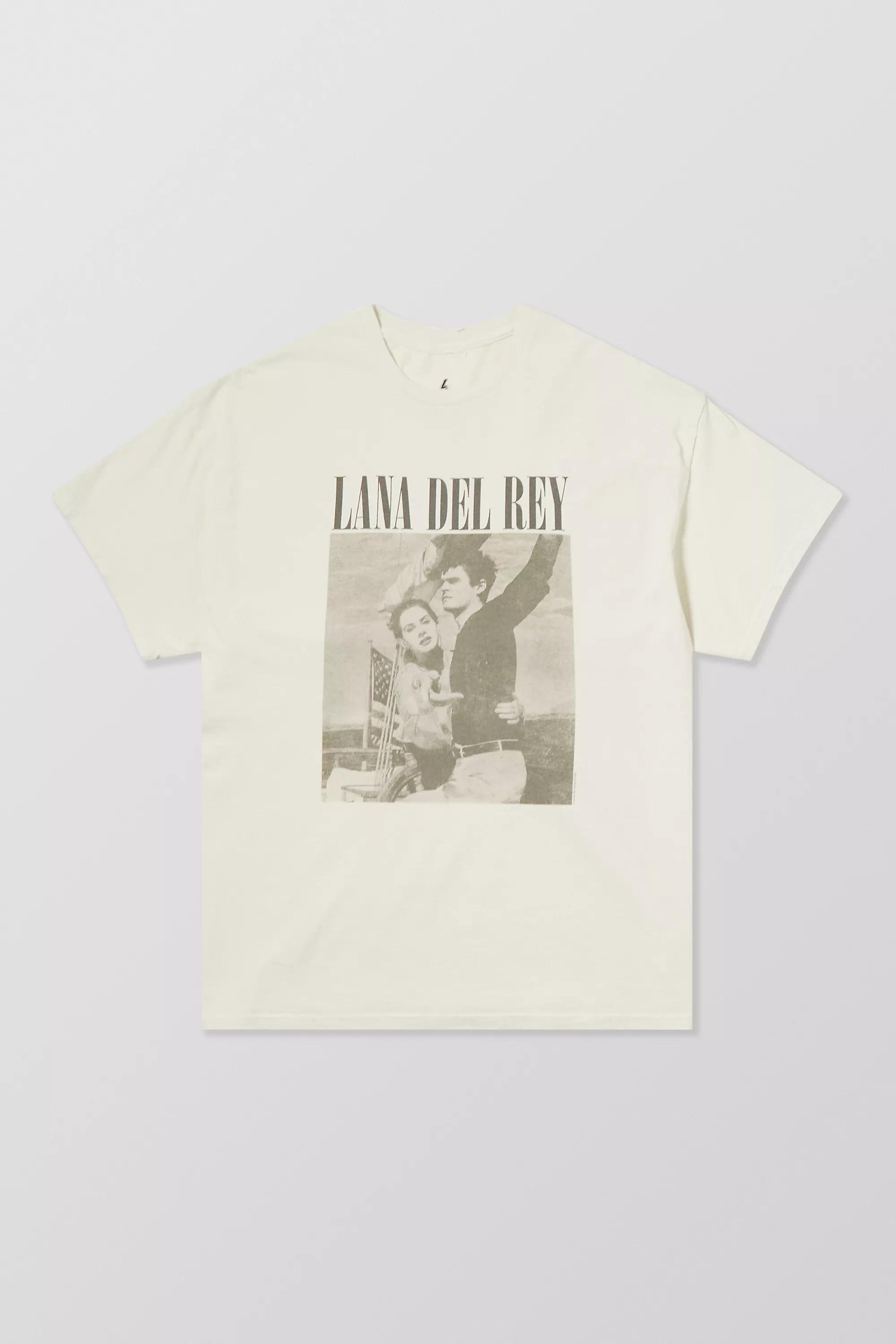 Cream Ecru Lana Del Rey T-Shirt, , large image number 4