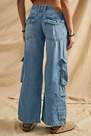 Urban Outfitters - VINTAGE DENIM LIGHT BDG Low Rise Bleach Cargo Jeans