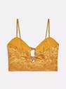 Urban Outfitters - Gold UO Fleur Jacquard Cami Top
