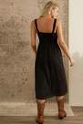 Urban Outfitters - Black UO Azelia Button-Down Midi Dress