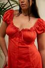 Urban Outfitters - RED UO Carmen Bohemia Midi Dress