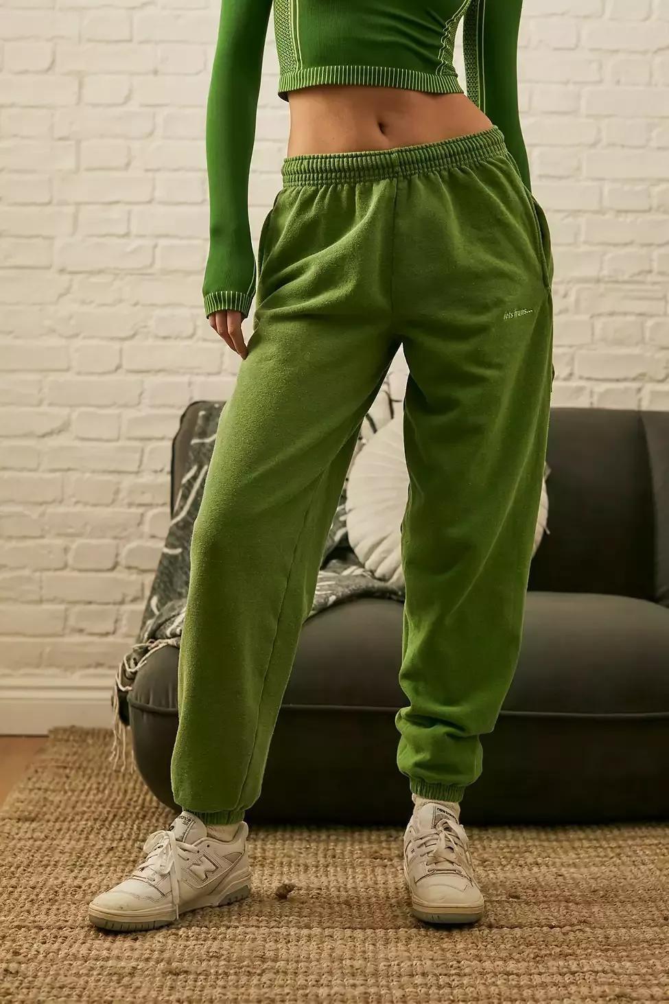 Urban Outfitters HOLLY iets frans Lime Joggers Azadea UAE