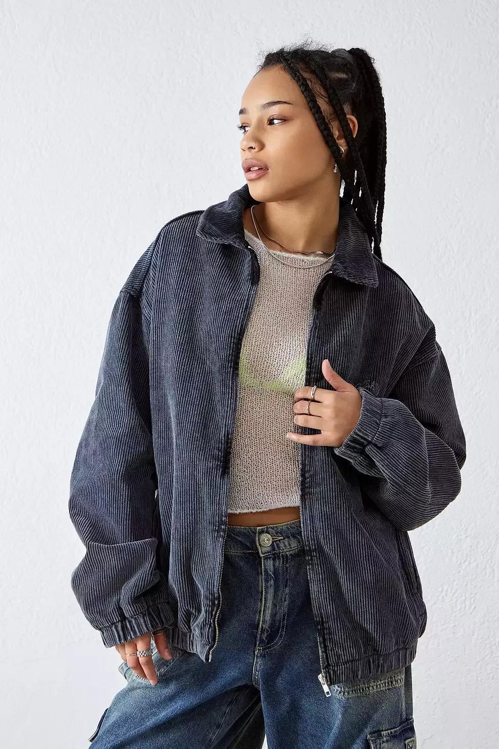 Black Bdg Corduroy Jacket, , large image number 0