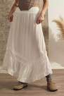 Urban Outfitters - White UO Crinkle Asymmetrical Prairie Skirt