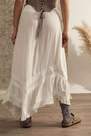 Urban Outfitters - White UO Crinkle Asymmetrical Prairie Skirt