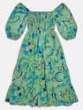 Urban Outfitters - Green UO Swirl Odila Printed Midi Dress