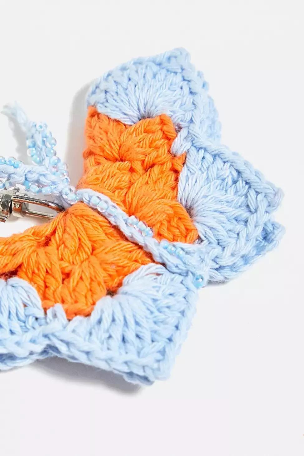 BLUE Knitted Novelty Keyring, , large image number 2