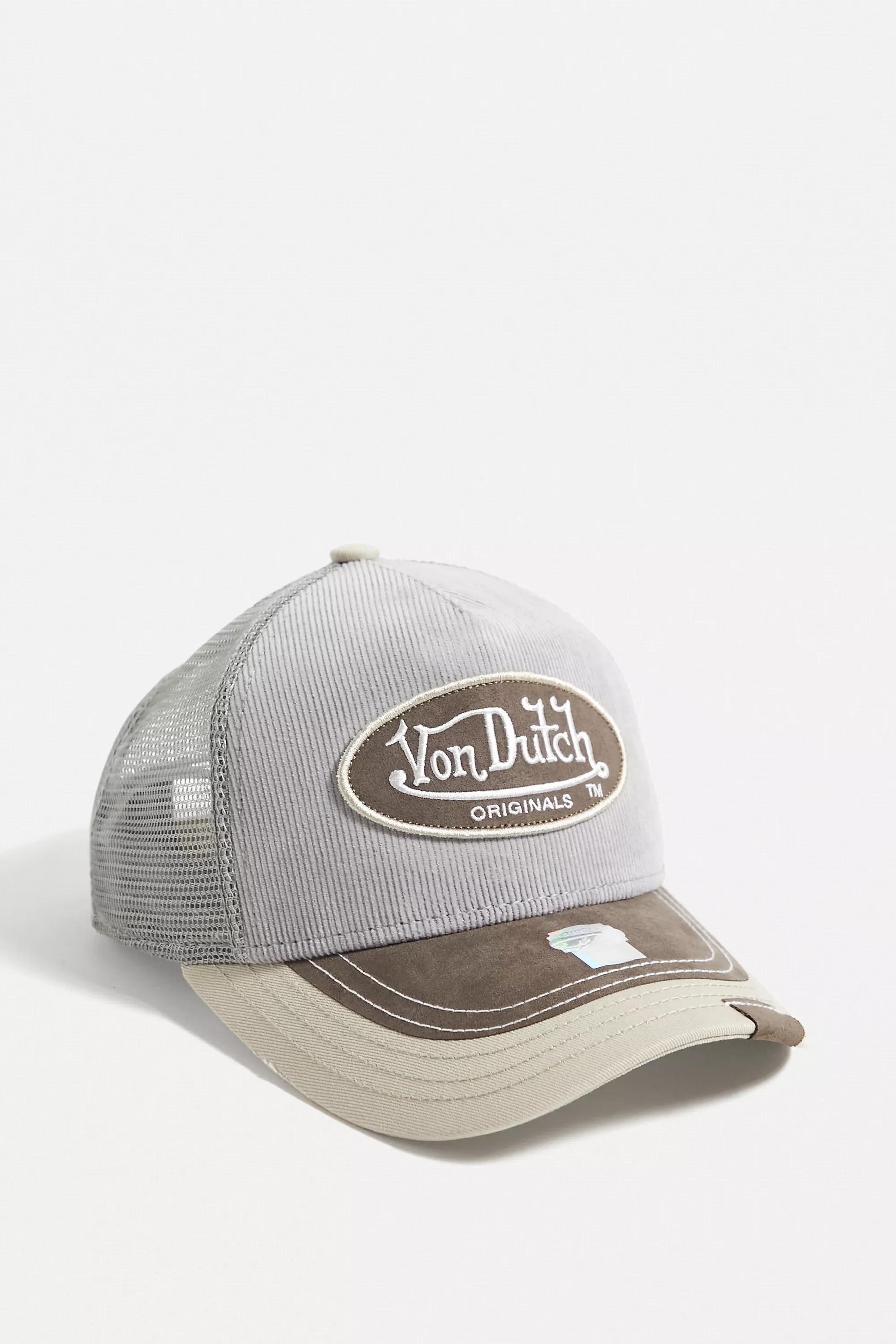 GREY Von Dutch Pink Corduroy Trucker Hat, , large image number 2