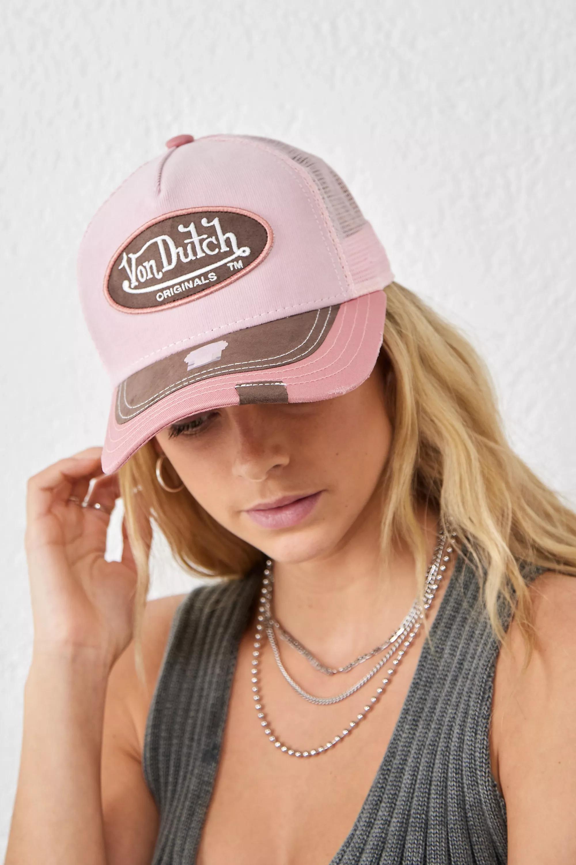 Pink Corduroy Trucker Hat, , large image number 0