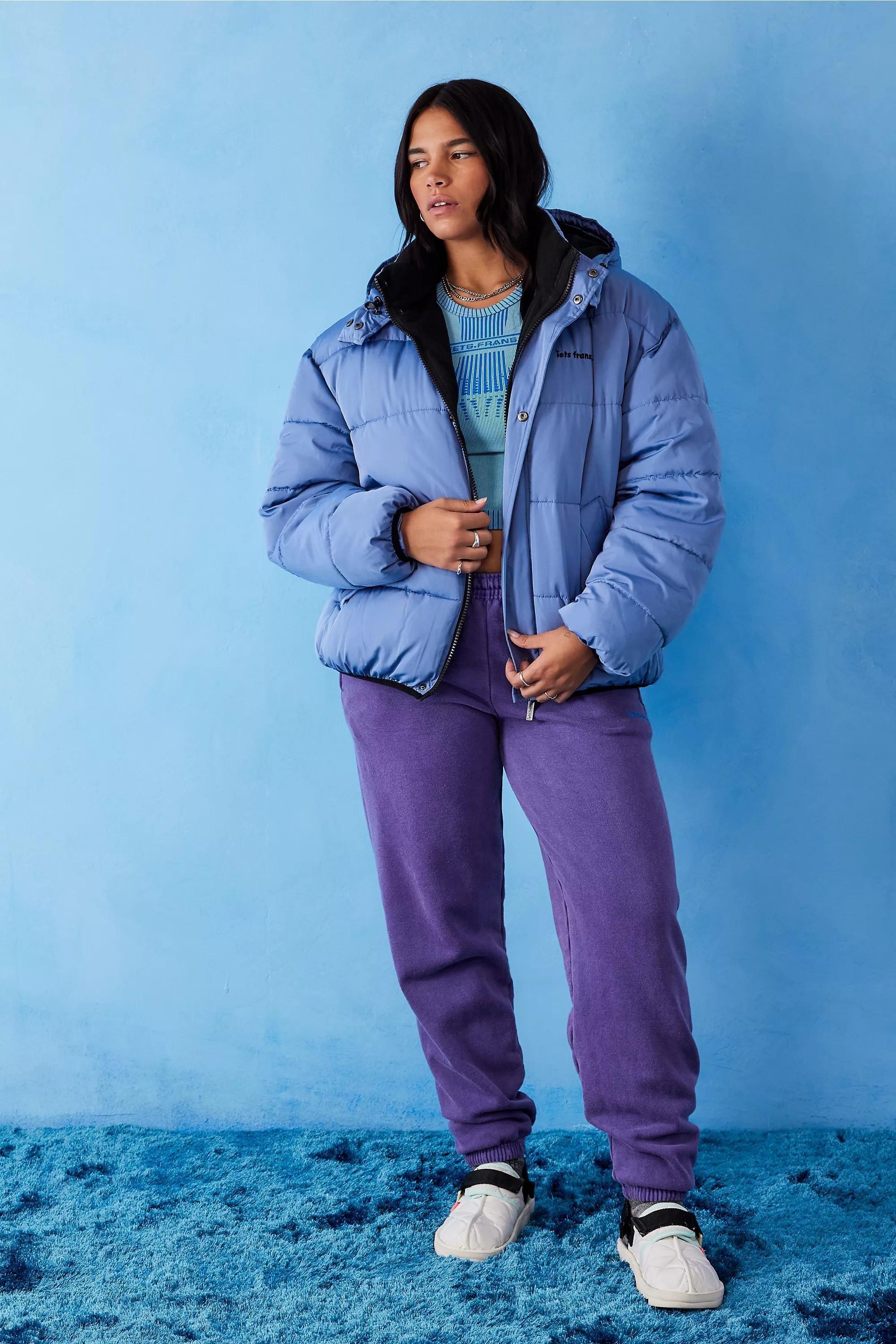 Urban outfitters teal puffer on sale jacket